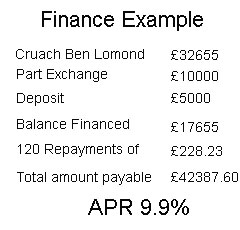 Ben Lomond Finance Example